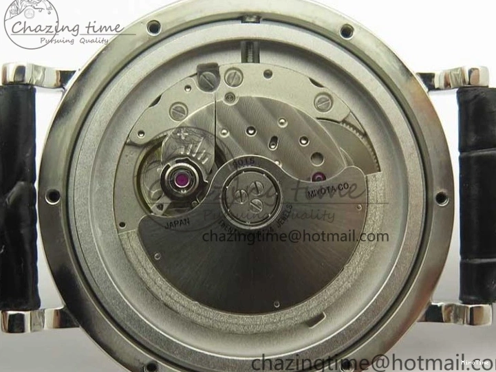 MIROTIME 0730 Portofino Automatic SS MKF 1:1 Best Edition White Dial On Black Leather Strap MIYOTA 9015 V Original 7204
